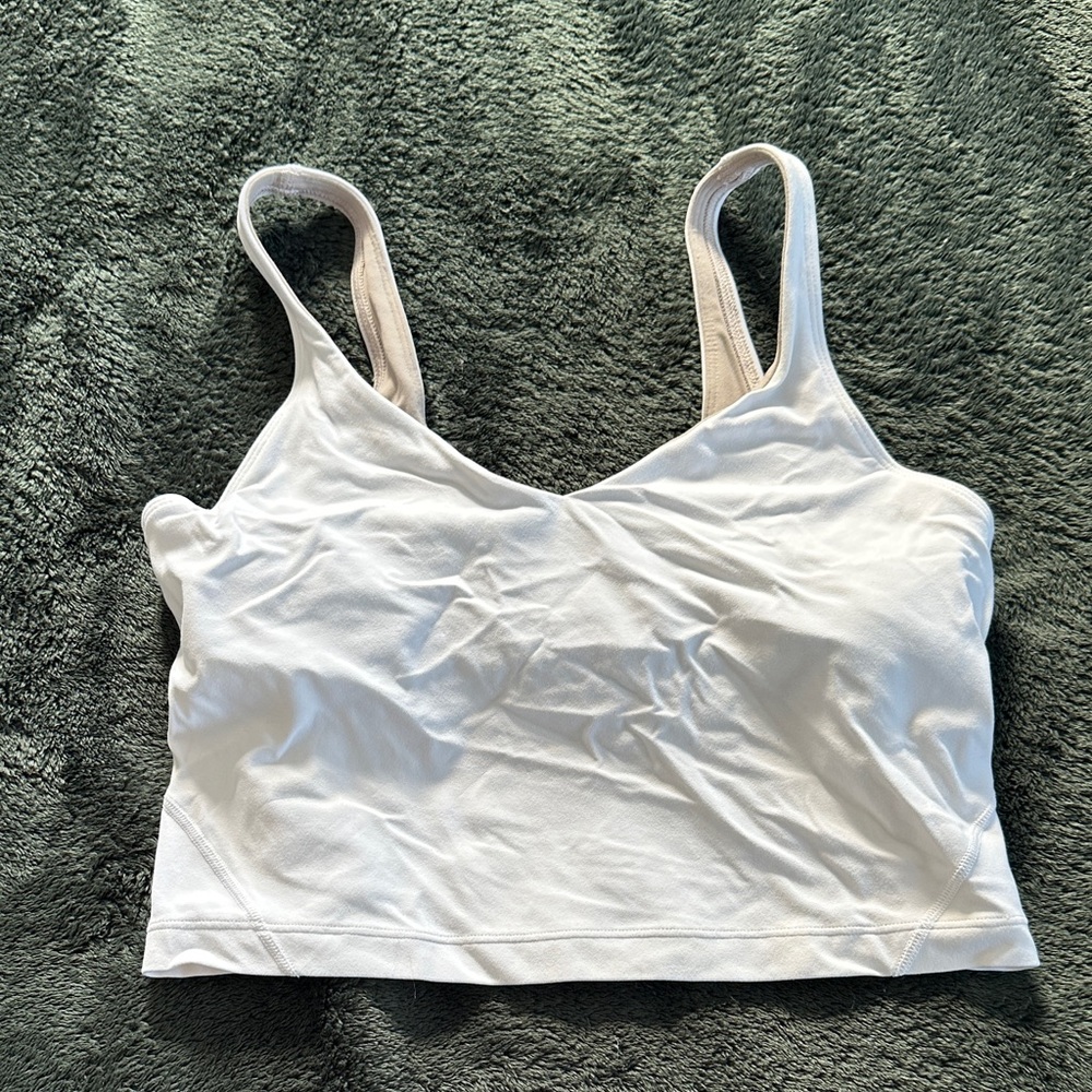 White Lululemon Tank Top/ sport bra